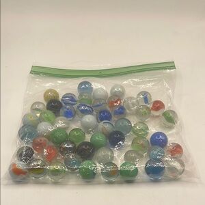 Bag of Vintage Glass Marbles‎